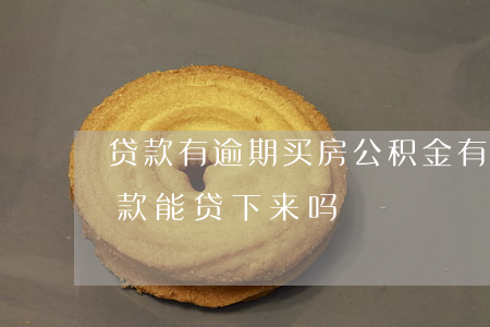 贷款有逾期买房公积金(有逾期住房公积金贷款能贷下来吗)