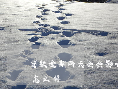 贷款逾期两天会会影响吗(贷款逾期一两天会怎么样)
