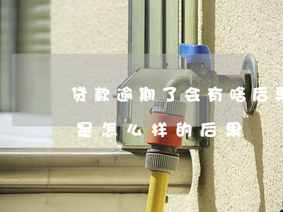 贷款逾期了会有啥后果(请问贷款逾期还款会是怎么样的后果)