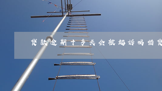 贷款逾期十多天会被起诉吗（借贷逾期10天）
