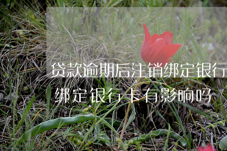 贷款逾期后注销绑定银行卡(贷款逾期后注销绑定银行卡有影响吗)