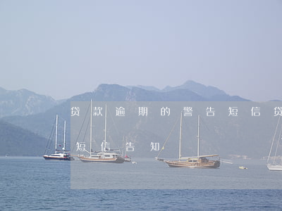 贷款逾期的警告短信(贷款逾期被起诉是否会短信告知)