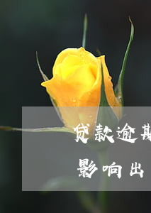 贷款逾期能出国么(上征信的贷款逾期不还会影响出国吗)