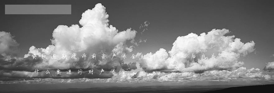 贷款逾期被诉前资产保全(起诉借款人后我为什么要进行财产保全)
