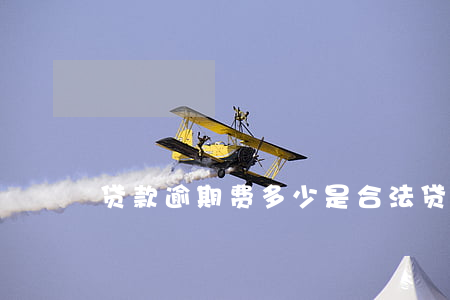 贷款逾期费多少是合法(贷款逾期违法吗)