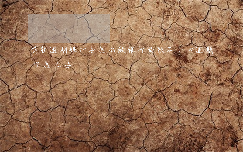贷款逾期银行会怎么做(银行贷款不小心逾期了怎么办)