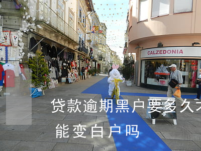 贷款逾期黑户要多久才能变白 黑户还完贷款能变白户吗?