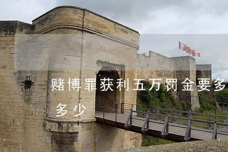 赌博罪获利五万罚金要多少(赌博罪一般罚金多少)