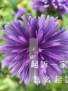 起訴一家人借錢(起訴對(duì)方一家人怎么起訴)