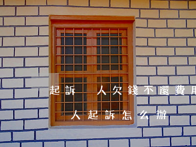 起訴別人欠錢不還費用(如果欠別人的錢不還別人起訴怎么辦)