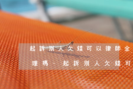 起訴別人欠錢可以律師全權(quán)代理嗎-起訴別人欠錢可以律師全權(quán)代理嗎多少錢