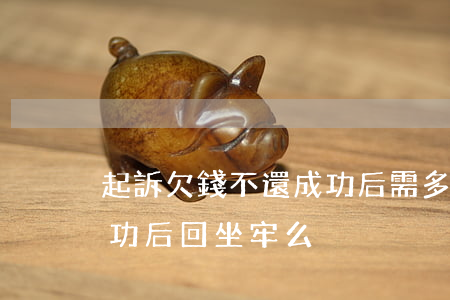 起訴欠錢不還成功后需多賠(欠錢不還起訴成功后回坐牢么)