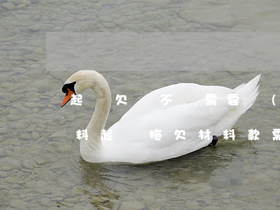 起訴欠錢不還需要準(zhǔn)備什么材料(起訴拖欠材料款需要什么材料)