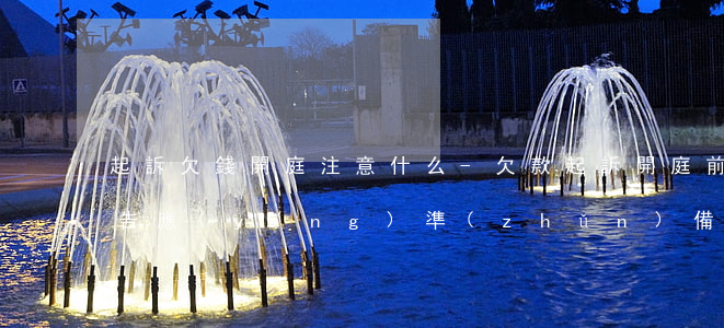 起訴欠錢開庭注意什么-欠款起訴開庭前原告應(yīng)準(zhǔn)備些什么