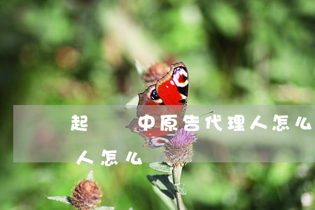 起訴狀中原告代理人怎么寫(起訴狀委托代理人怎么寫)
