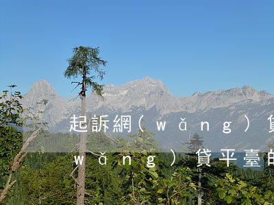 起訴網(wǎng)貸平臺的案例(起訴網(wǎng)貸平臺的案例有哪些)