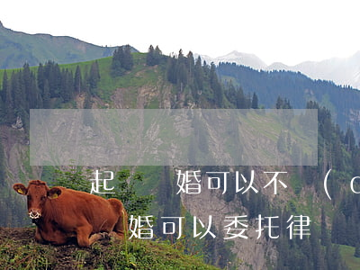 起訴離婚可以不請(qǐng)律師嗎(起訴離婚可以委托律師嗎可以不去嗎?)