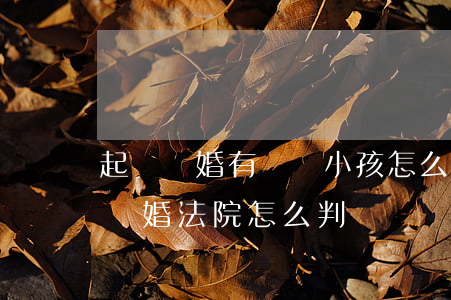 起訴離婚有兩個小孩怎么判(家里有兩個孩子離婚法院怎么判)