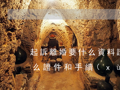 起訴離婚要什么資料證件(起訴離婚都需要什么證件和手續(xù))