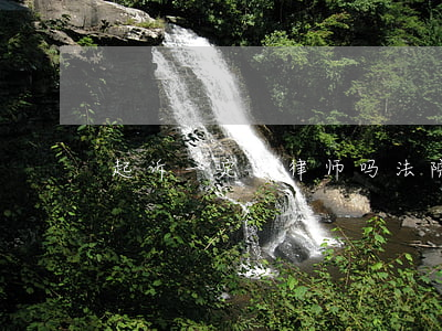 起诉一定要律师吗(法院起诉一定要律师吗)