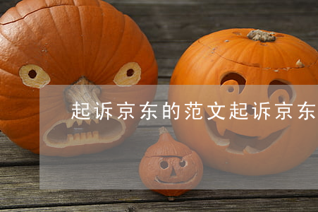 起诉京东的范文(起诉京东物流怎么写)
