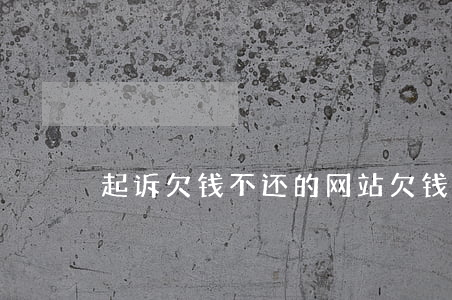 起诉欠钱不还的网站(欠钱不还在线起诉)