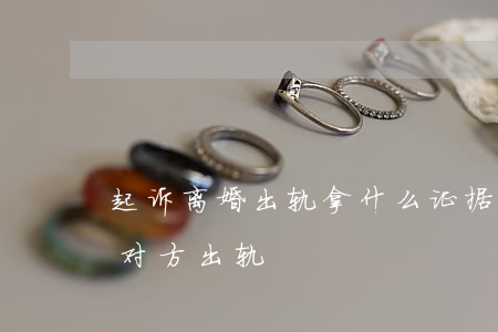 起诉离婚出轨拿什么证据(起诉离婚怎样证明对方出轨)