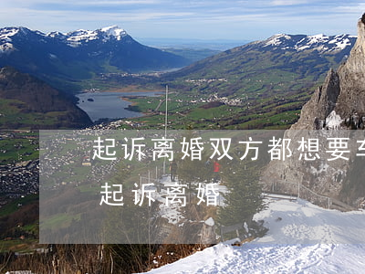 起诉离婚双方都想要车怎么办(男方怎么才能起诉离婚)