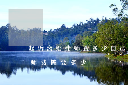 起诉离婚律师费多少(自己去法院起诉离婚律师费需要多少)