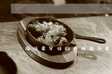 起诉要写诉讼书吗(起诉要到哪里写起诉书)