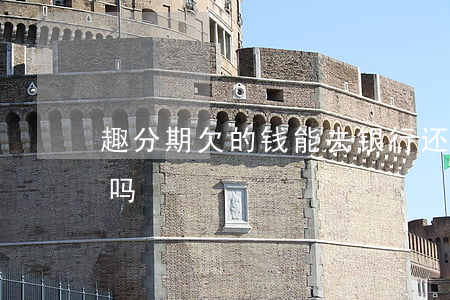 趣分期欠的钱能去银行还么(趣分期还能借钱吗)