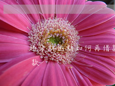 趣分期逾期如何再借款(趣分期逾期如何再借款)