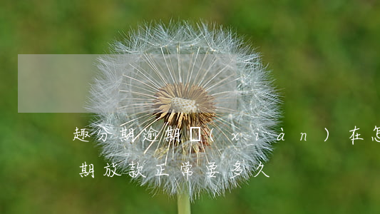 趣分期逾期現(xiàn)在怎么還款(趣分期放款正常要多久)