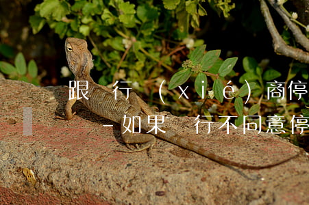 跟銀行協(xié)商停息掛賬不同意怎么辦-如果銀行不同意停息掛賬怎么辦