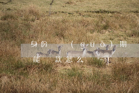 身份證過(guò)期網(wǎng)貸不能還款怎么辦-