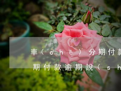 車(chē)分期付款逾期 車(chē)分期付款逾期說(shuō)要一次性結(jié)清是催收員嗎