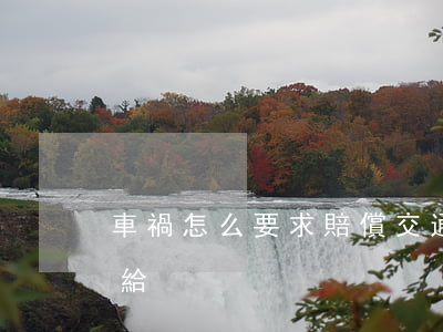 車禍怎么要求賠償交通費(交通事故賠償怎么給)