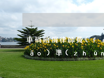 車禍賠償律師費(fèi)用收取標(biāo)準(zhǔn)(車禍賠償律師怎么收費(fèi))