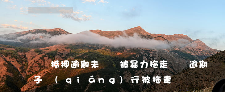車貸抵押逾期未還車被暴力拖走(車貸逾期車子強(qiáng)行被拖走)