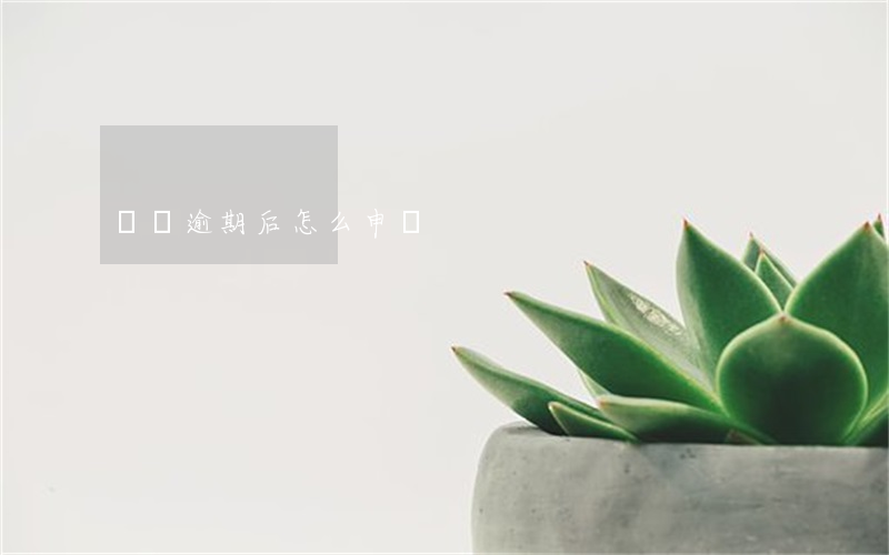 車貸逾期后怎么申請
