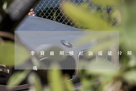 車貸逾期被起訴還能分期不(車貸逾期會起訴嗎)