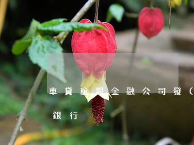 車貸逾期金融公司發(fā)文件(車貸逾期銀行)
