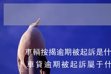 車輛按揭逾期被起訴是什么性質(zhì) 車貸逾期被起訴屬于什么案件