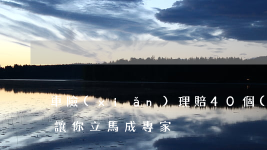 車險(xiǎn)理賠40個(gè)問題：讓你立馬成專家！