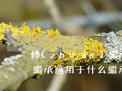 轉(zhuǎn)繼承里含代位繼承嗎(代位繼承適用于什么繼承)