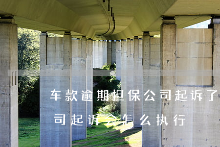 车款逾期担保公司起诉了怎么办(汽车担保公司起诉会怎么执行)
