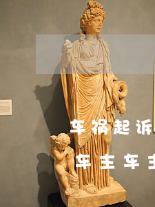 车祸起诉车主有什么作用(交通事故伤者起诉车主车主有麻烦吗)