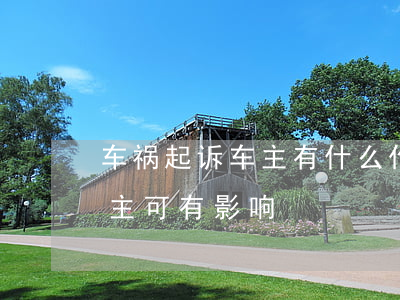 车祸起诉车主有什么作用(车祸理赔起诉对车主可有影响)