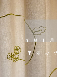 车贷上月信用卡有个逾期能办么(车贷逾期能不能办信用卡)