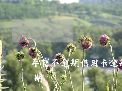 车贷不逾期信用卡逾期(车贷不逾期信用卡逾期)
